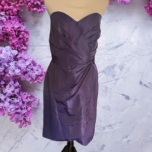 Alfred Angelo NWT strapless deep purple dress- size 16